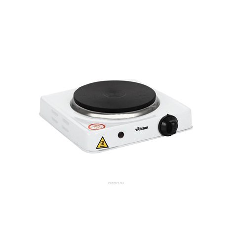 Tristar | Free standing table hob | KP-6185 | Number of burners/cooking zones 1 | Rotary | Black, White | Electric - 2